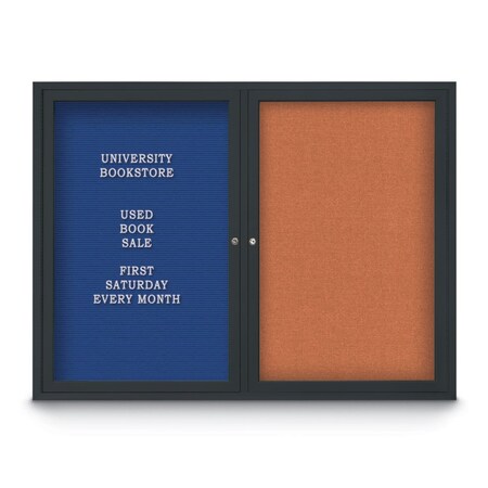 United Visual Products Corkboard, Synthetic Forbo/Gold, 24" x 36" UV450HI-GOLD-FORBO